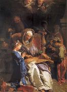 Jean Jouvenet The educacion of the Virgin china oil painting reproduction